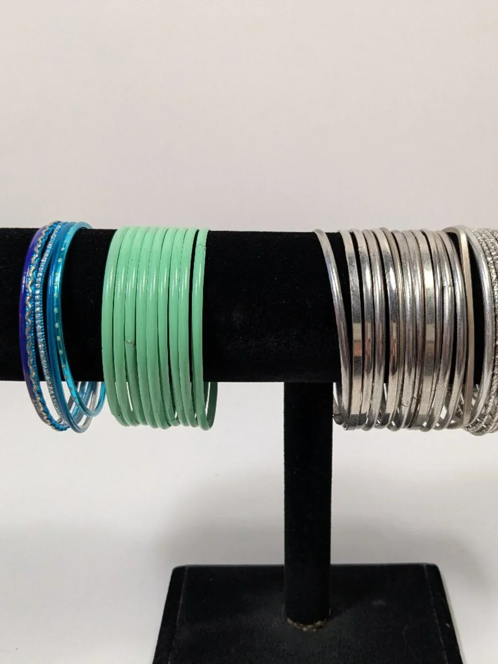 Thin Bangle Bracelet Lot 36 Fashion Jewelry Ready to Wear Variety Colors Texture